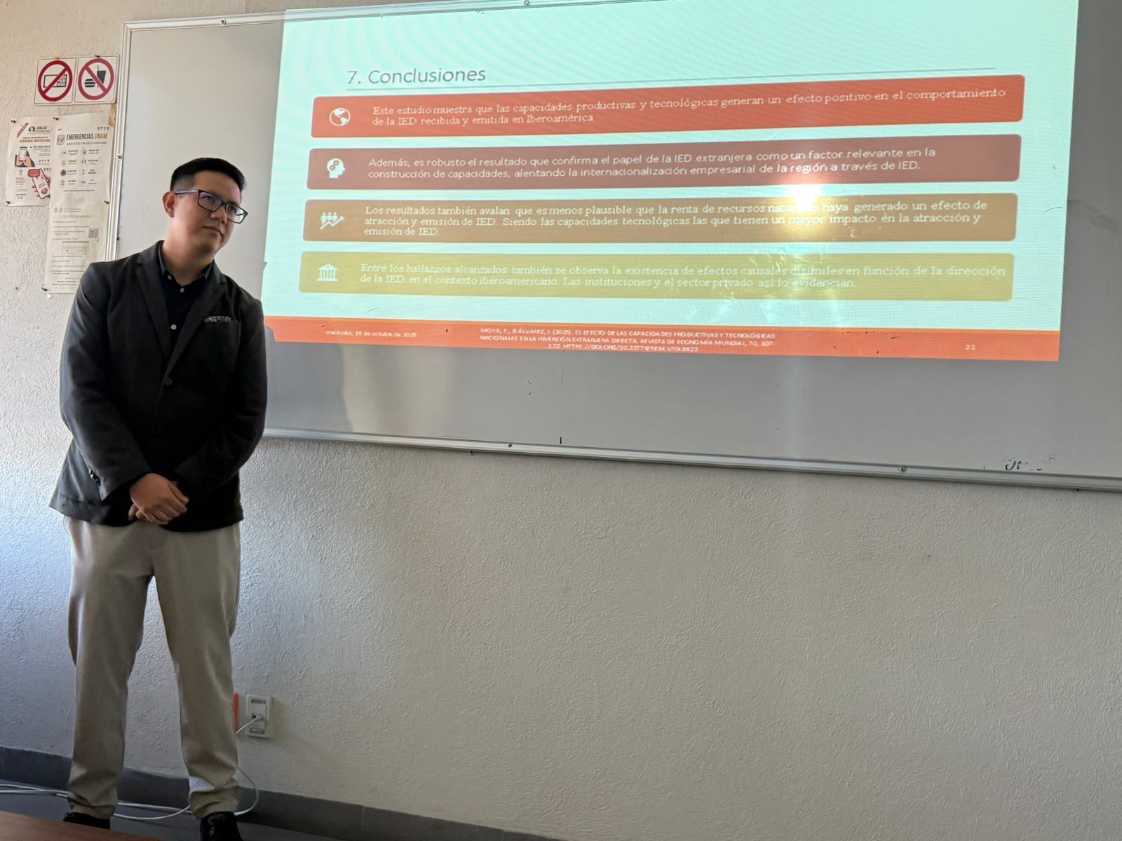 Estancia investigadora UNAM de Franklin Moya